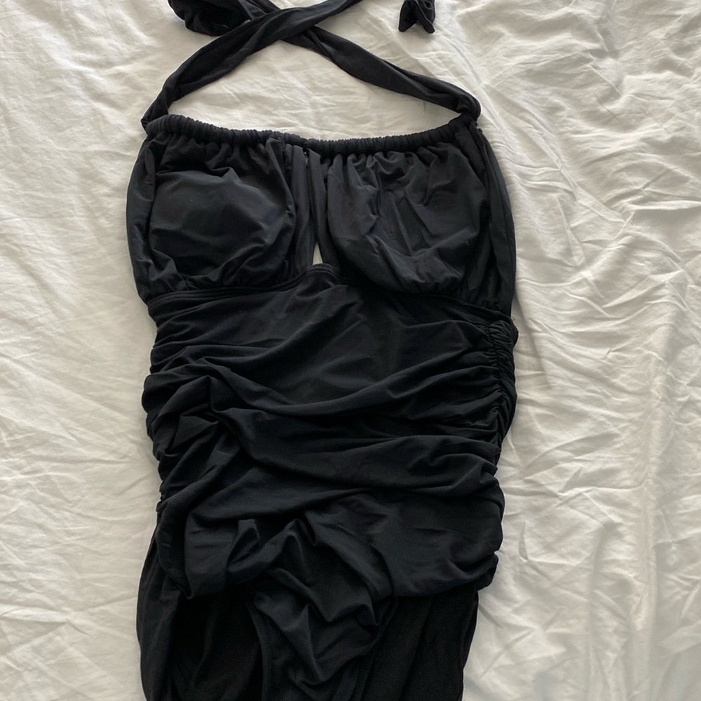 Black onepiece bathing suit